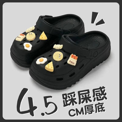 ZHIDA Clogs Sandals Men Women Couples Garden Shoes Summer Outdoor Slides Black White Minimalism EVA Rubber Outside Beach Shoes