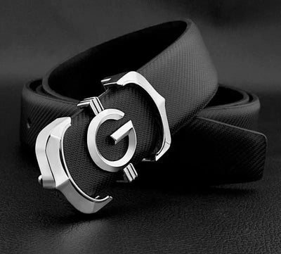 High quality genuine leather fashion G Designer belts men | Cowskin casual white Waist Strap