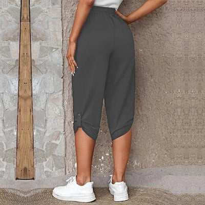 Trousers Ladies Summer New Fashion Comfort Leisure Capri Elastic Pants Women Joggers Sweatpants Basics
