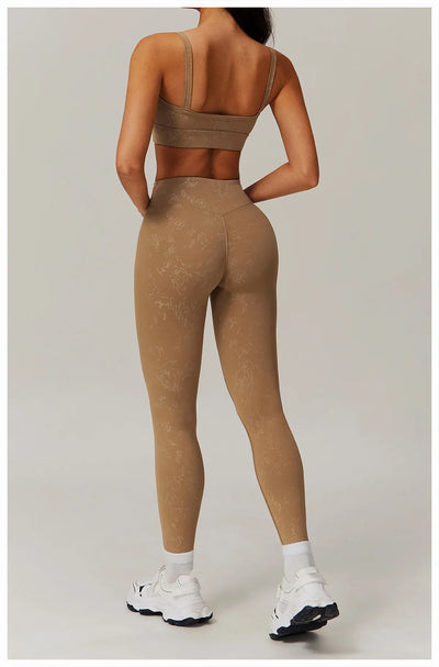 New Sexy Women Sports Underwear Breathable Absorb Sweat Shockproof Padded Running Fitness Printed Yoga Sports Running Underwear