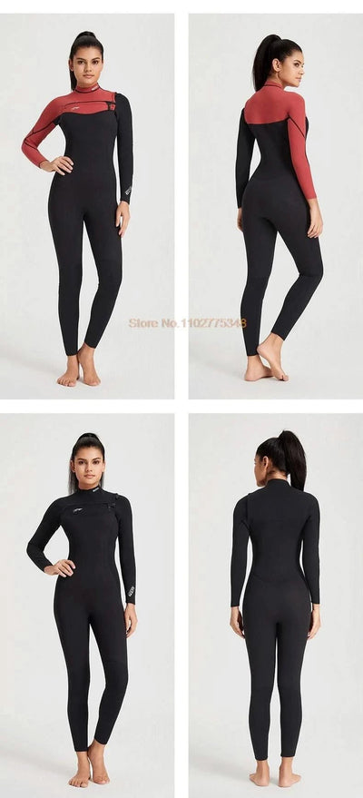 Wetsuits For Men Women Neoprene Surf Suit Wet Suit Chest Zip 3/2mm Full Body Dive Skins For Surfing Diving Snorkeling Kayaking