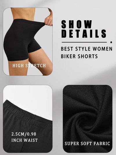Biker Shorts For Women Super Soft No See Through Workout Yoga Running Cycling Push Up Gym Fitness Shorts Women's Activewear