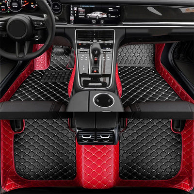 Car Floor Mats For Citroen DS5 DS 5 2011~2018 Durable Anti Dirty Pad Rugs Luxury Leather Mat Carpets Car Accessories