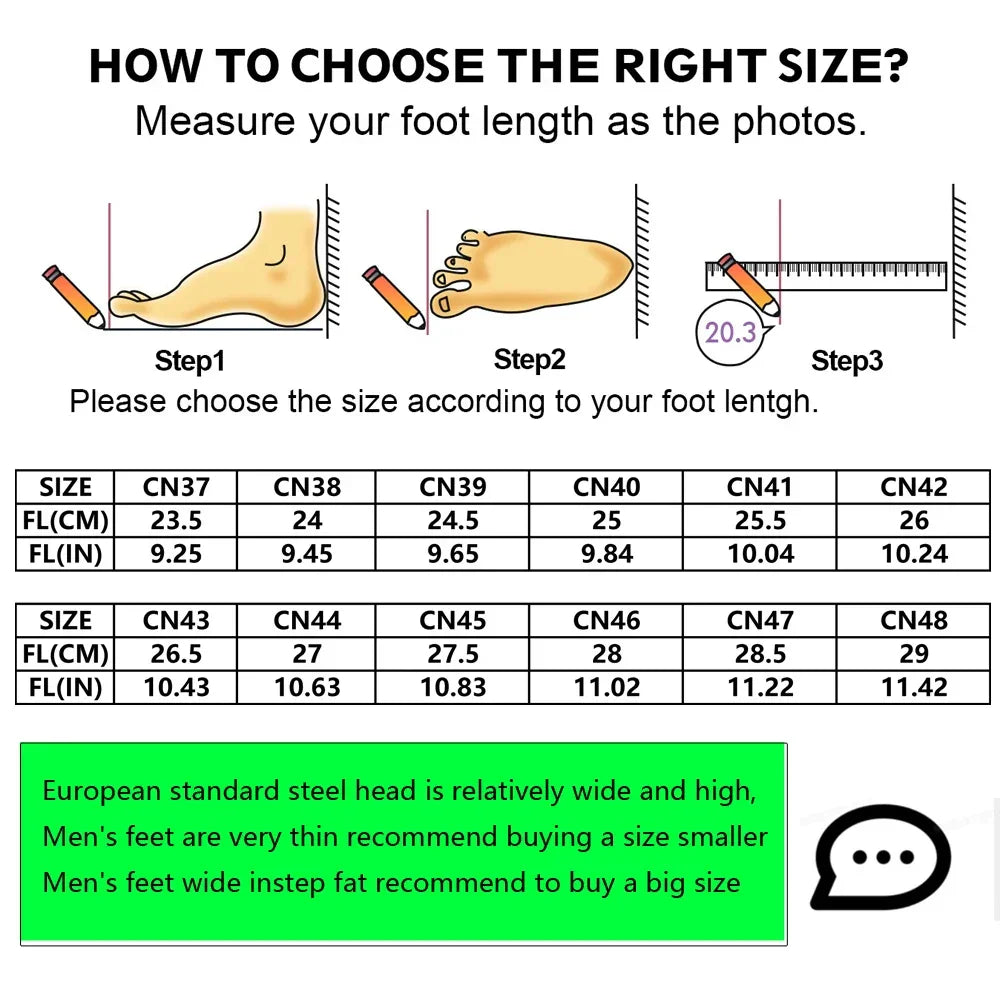 Men Safety Shoes For Work Safety Boots Protect Breathable Anti-smash Steel Toe Sport Work Sneakers Construction Security Boots