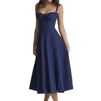 Elegant Summer Dresses for Women Sleeveless Bandage Party A-line Dress for Evening Party Beach Vestidos
