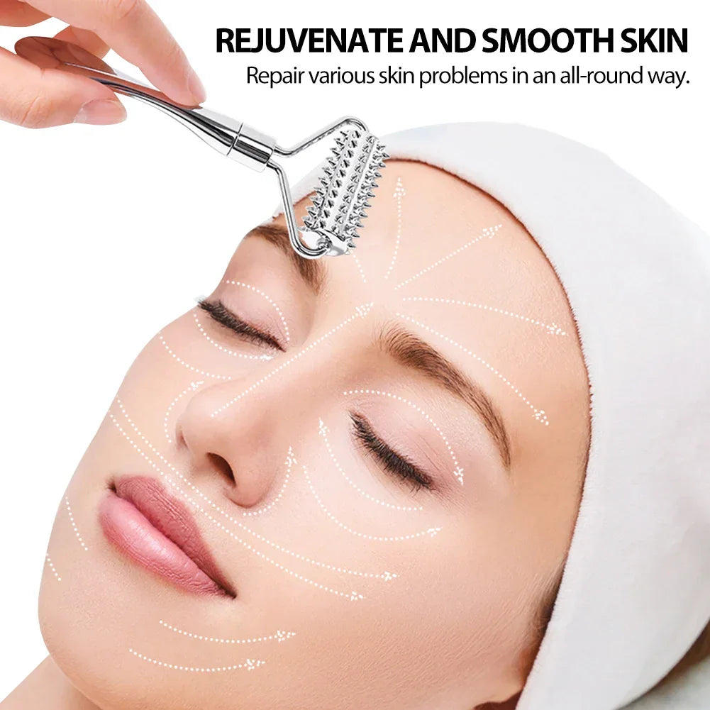 Face Eye Roller Massage Neck Stick Spatula Massager Anti Eye Pouch Dark Circles Cream Spoon Applicator Removal Shrink Pores