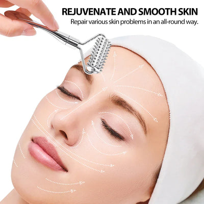 Face Eye Roller Massage Neck Stick Spatula Massager Anti Eye Pouch Dark Circles Cream Spoon Applicator Removal Shrink Pores