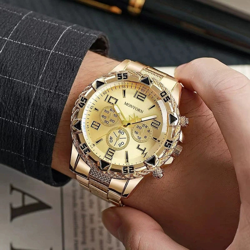Mens Watches Luxury Brand Watches For Mens Fashion High Quality Luxury Simple WristWatch Business Full Steel Sports Male Clock