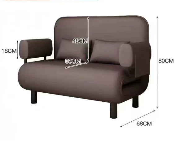 Sofa bed folding dual-purpose small apartment living room Internet celebrity telescopic bed single balcony