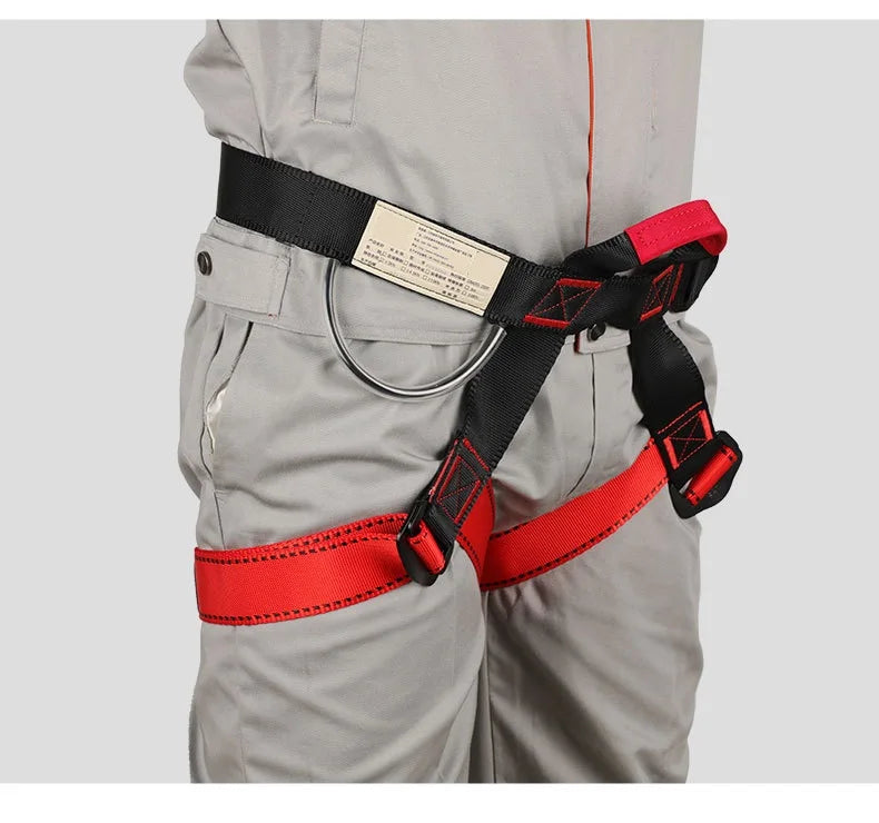 Professional Outdoor Harness Rock Climbing Half-Body Harnesses Waist Support Safety Belt Aerial Survival Mountain Tools