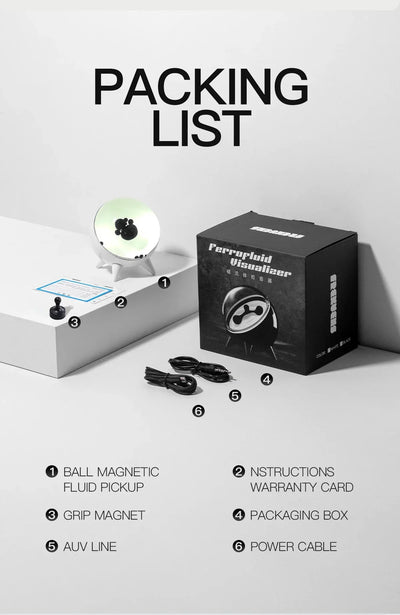 Magnetic Fluid Pickup Sound Motion Sensor Desktop Music Partner Venom Music Rhythm Light Dance Liquid with Music Visual Music