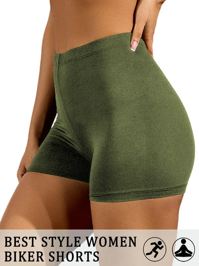 Biker Shorts For Women Super Soft No See Through Workout Yoga Running Cycling Push Up Gym Fitness Shorts Women's Activewear