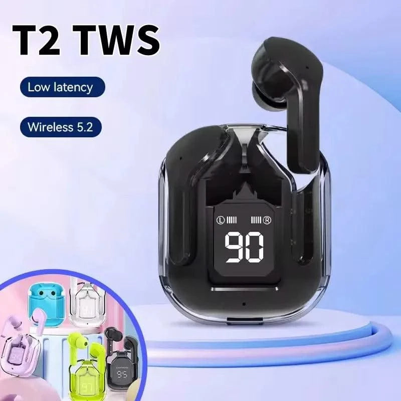 HK3 TWS Bluetooth wireless earbuds, HIFI transparent earbuds, LED power supply digital display stereo,suitable for Xiaomi iPhone