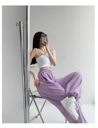 New Jogging Sweatpants Women Joggers Sports Pants Women  Fashion Korean Tracksuit Pants Pantalon Female