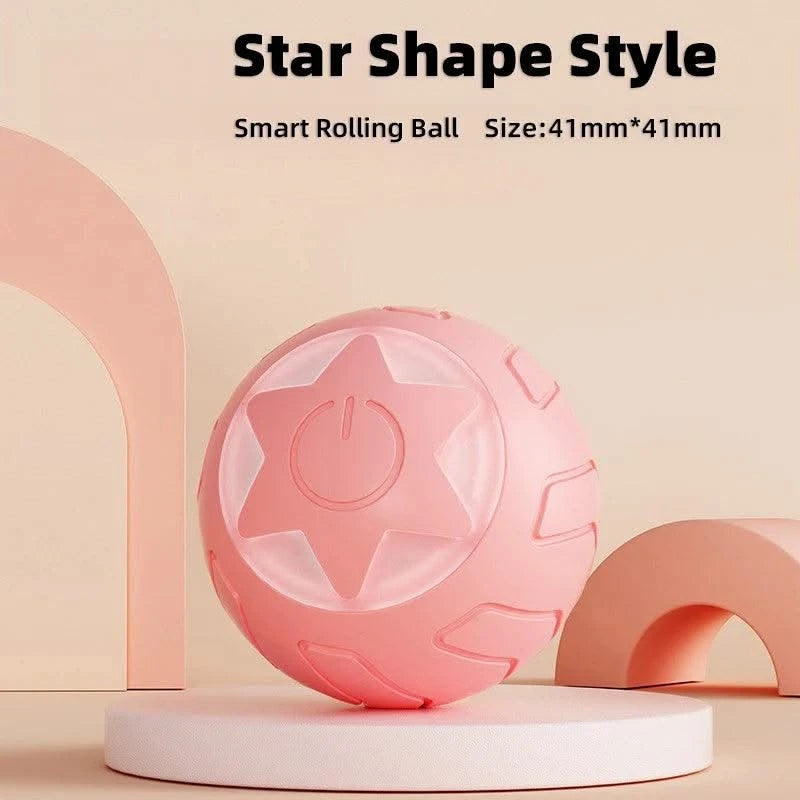 Pet Automatic Rolling Cat Toy Training Self-propelled Kitten Toy Indoor Interactive Play Electric Smart Cat Ball Toy Supplies
