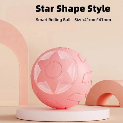 Pet Automatic Rolling Cat Toy Training Self-propelled Kitten Toy Indoor Interactive Play Electric Smart Cat Ball Toy Supplies