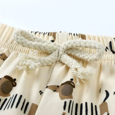 Summer Kids Clothes Boys Outfit Set Cartoon Print Cotton Short Sleeve Tops Shorts 2 Pcs Fashion Children Clothing 1-3 Years