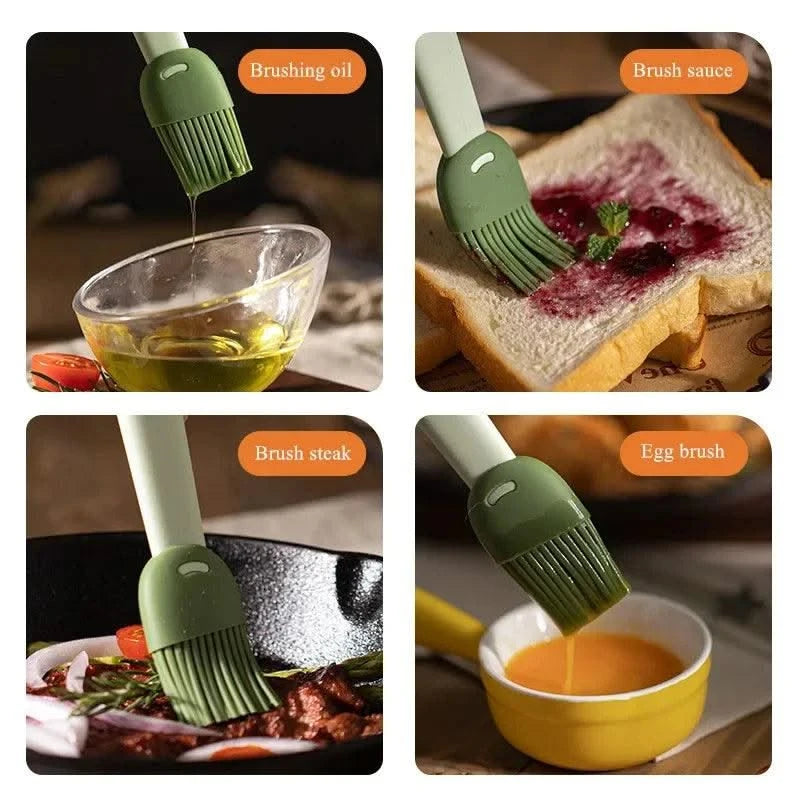 2PCS Silicone Oil Brushes Heat Resistant Oil Brush Barbecue BBQ Tool Kitchen Gadgets Kitchen Accessories Home Items Outdoor