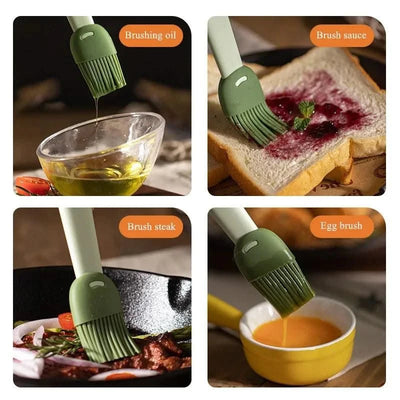 2PCS Silicone Oil Brushes Heat Resistant Oil Brush Barbecue BBQ Tool Kitchen Gadgets Kitchen Accessories Home Items Outdoor