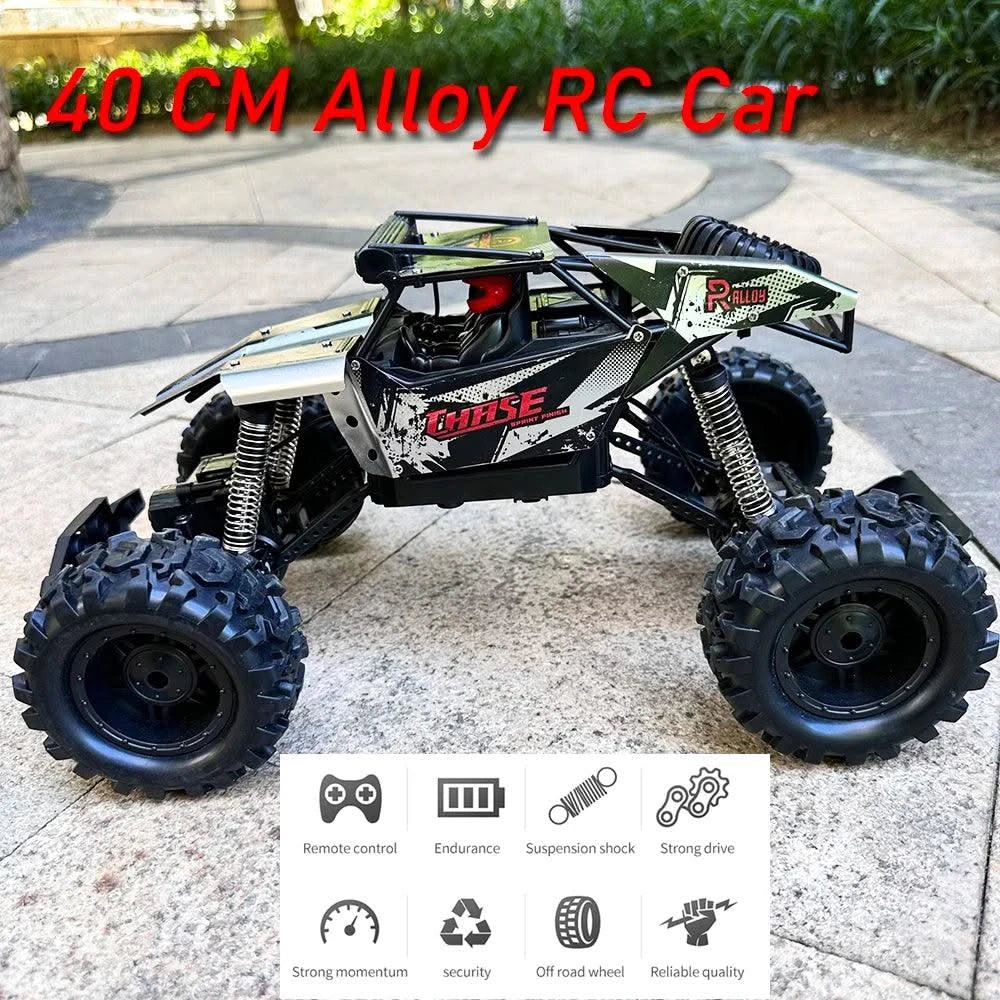 1:10 4WD RC Car With Led Lights Remote Control Cars Buggy Off Road 4x4 Radio Control Alloy Trucks Boys Toys for Chil