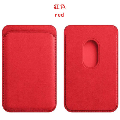 Magsafe Series Magnetic Leather Card Holder Wallet Case for iPhone 15 14 Plus 13 12 Pro Max