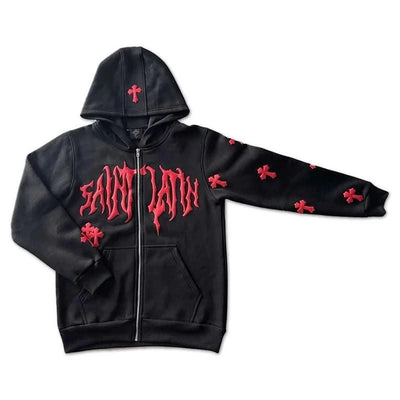 New in Hoodies & Sweatshirts Hooded Sweatshirt Harajuku Man Hoodie Men Men's Clothes Zip Up Hoodies Mens Clothing Goth Y2k Coat