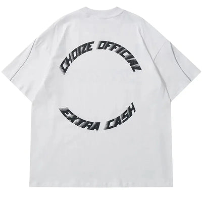 Men's Oversized T-shirt Clothing Alphabet Print Line Short sleeve Hip Hop Casual 2024 Harajuku Street Short Sleeve T-shirt Top