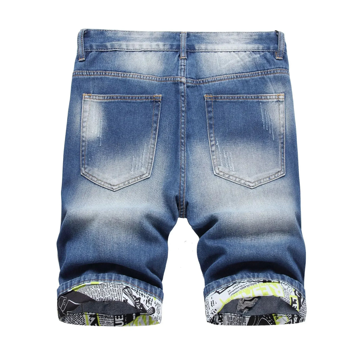 2023 Summer New Mens Ripped Short Jeans Brand Clothing Bermuda Cotton Shorts Men Thin Breathable Casual Denim Shorts