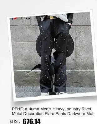 PFHQ Autumn Texture Design Niche Men's Blazers Streetwear Outdoor Patchwork Sports Baggy High Quality Delicacy Suit Coat 21Z1391