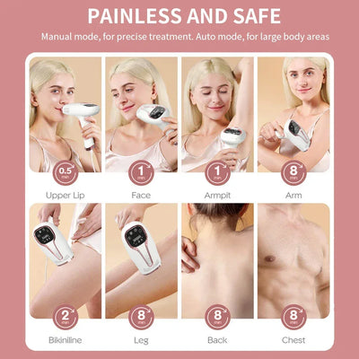 Professional Women Laser Hair Removal IPL Epilator Female Pulsed Light Electric Depilatory Device For Facial Body Bikini
