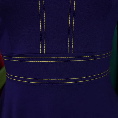 Elegant Dresses for Women Party 2024 Luxury O Neck 3/4 Sleeve High Waisted Pleated A Line Bridesmaid Midi Calf Birthday Dress