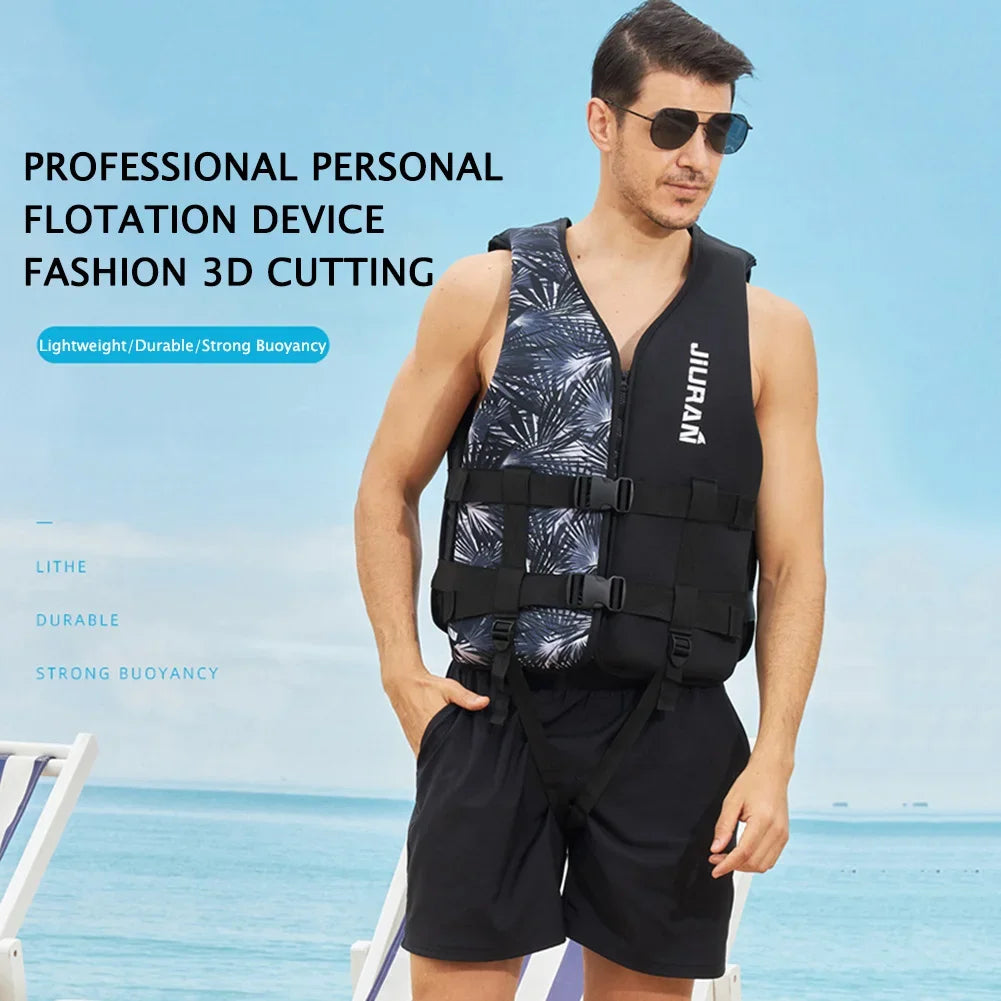 Neoprene Life Jacket Adult Children Life Vest Water Safe Fishing Vest Kayaking Boating Swimming Surfing Drifting Safe Life Vest