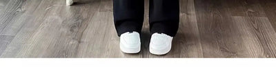 Winter Wide Leg Pants Women Autumn Plush Pants Women Extra Thick Lamb Fleece Warm Straight Korean Pants Joggers Women