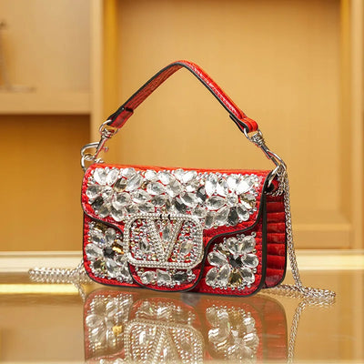 Chic Women's Crossbody Bag Leather Shoulder Handbag Designer Tote Purse Ladies Modern Elegant
