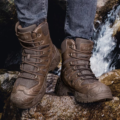 Men's Outdoor Hiking Tactical Boots Ankle Desert Boots Sports Climbing Shoes Military Work Waterproof Work Safety Hunting Shoes