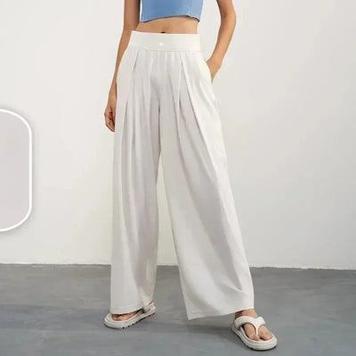 High-waisted wide-leg pants women summer new running yoga fitness pants