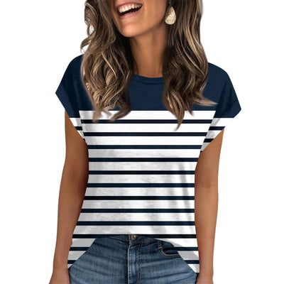 Womens Summer Tops Going Out Workout Outfits Spring Short-sleeved T Shirts Business Casual Dressy Fashion Trendy Clothes 2025
