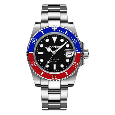 2025Advanced men's watches high-end products green water ghost quartz watches steel band waterproof luminous watches