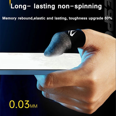 Slim Finger Gloves for Gamers Slim Portable Lightweight Fingertip Covers with Storage for Case Wear Resist Fingertip for