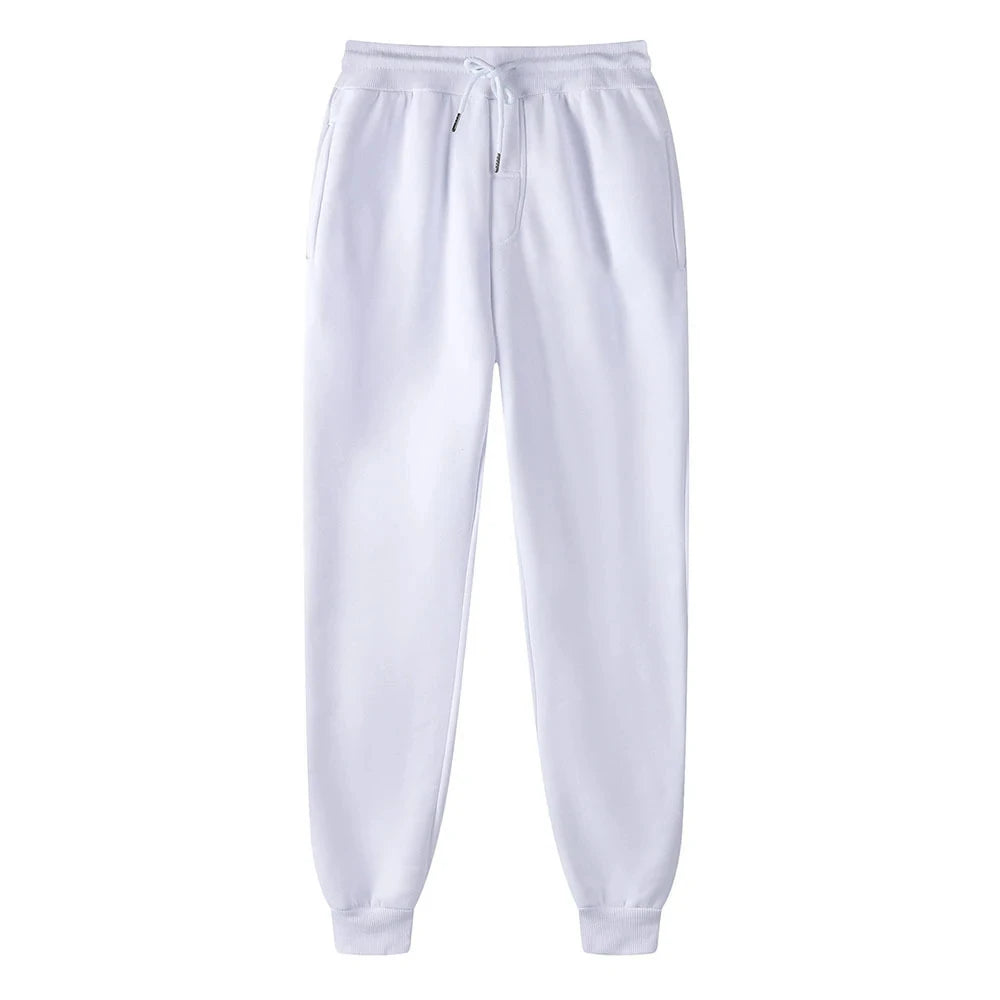 Men's Athletic Trainning Joggers Casual Loose Fit Sweatpants Spring Fall Fleece Lined Pants Elastic Waist Drawstring Trousers