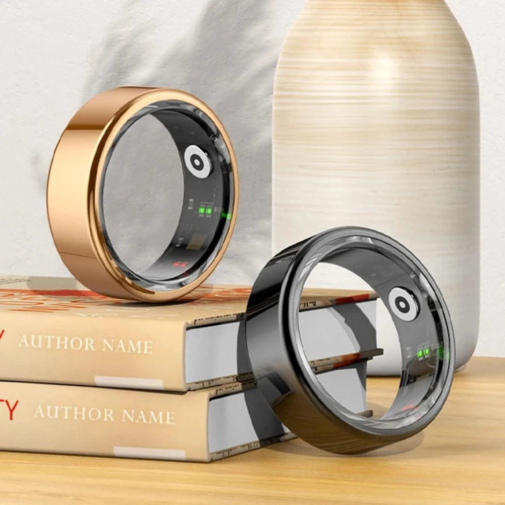 R02 Smart Ring Military Grade Titanium IP68 & 3ATM Waterproof Sleep Heart Rate Health Monitoring Multi-sport Modes Tracker Ring