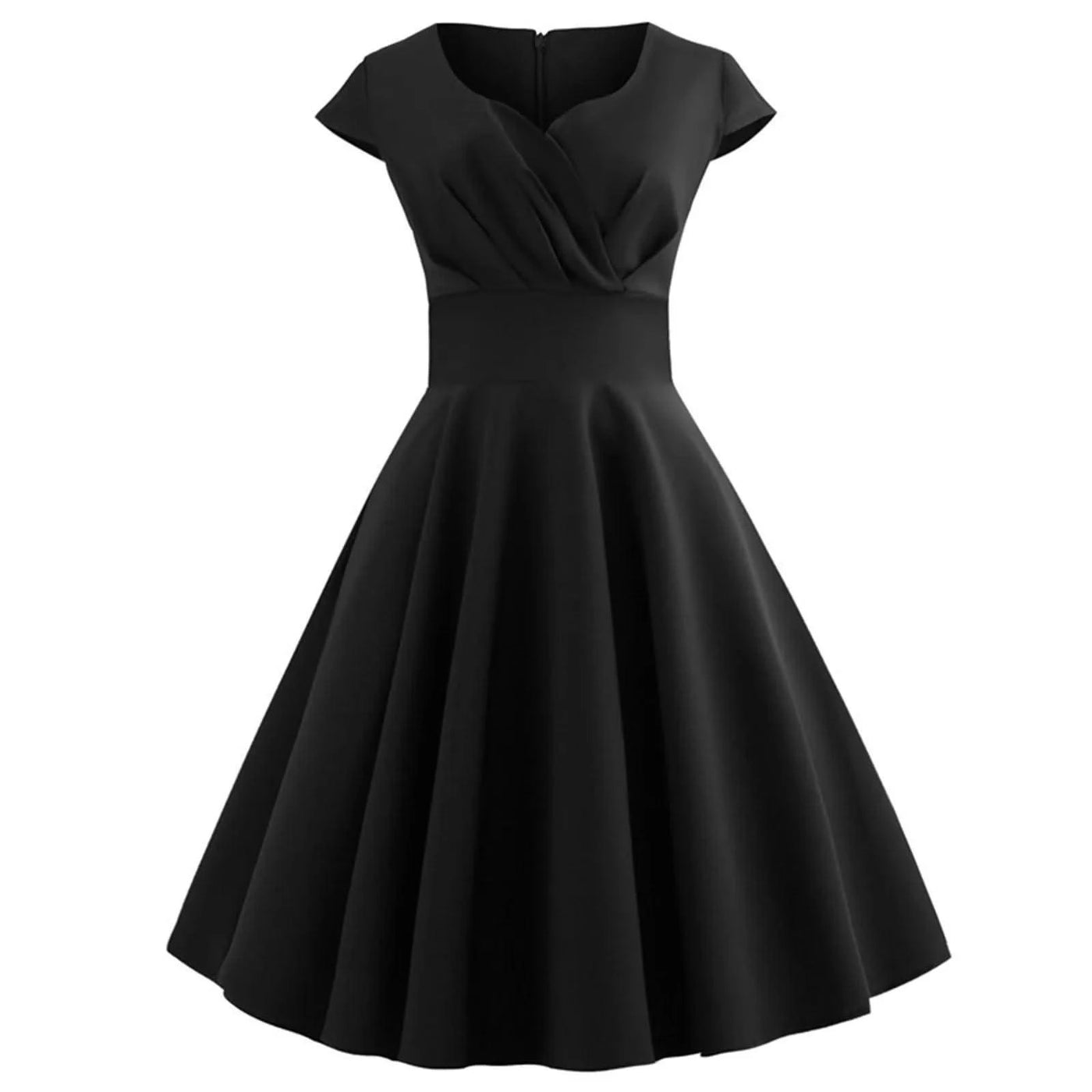 Pink Summer Elegant Party Midi Dress Women V Neck Vintage Robe Elegant Vintage Rockabilly Pin Up Party Office Midi Dresses