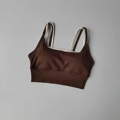 Women Breathable Sports Bra Shockproof Fitness Tops Push Up Gym Crop Top Brassiere Sport Bras Gym Workout Top Seamless Yoga Bra