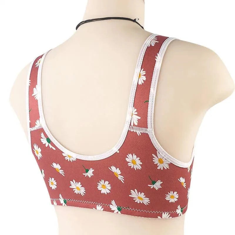 Bra For Women Wire Free Bra Cotton Underwear Front Closure Brassiere Women's Lingerie Large Bust 50 52 BCD Cup