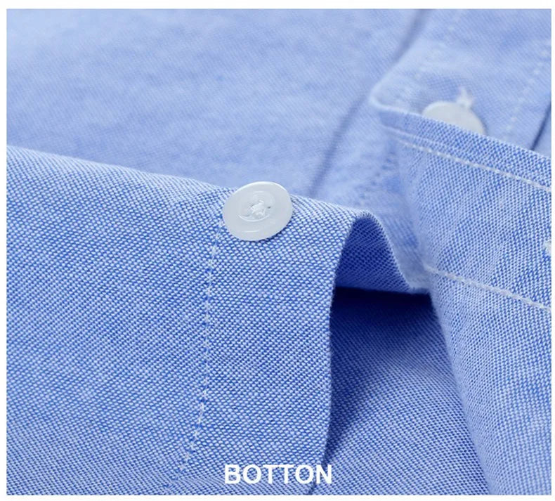 Oversized 5XL 6XL Oxford Shirts For Men 100% Cotton Short Sleeve Summer Leisure Striped Office Social Formal Blue Man Clothing