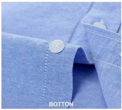 Oversized 5XL 6XL Oxford Shirts For Men 100% Cotton Short Sleeve Summer Leisure Striped Office Social Formal Blue Man Clothing