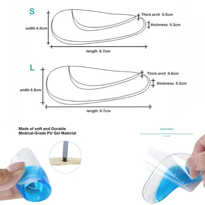Kids Orthopedic Insoles for Children Shoes Inserts Baby Plantar Fasciitis Flat Feet Arch Support Orthotic Silicone Gel Insoles