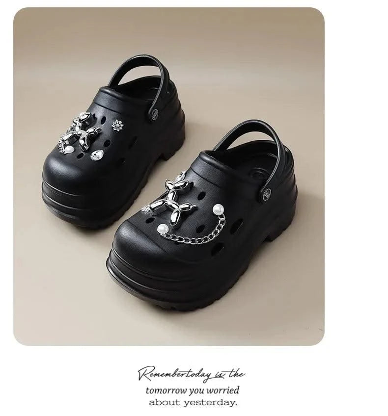 Clogs Clogs Women's Slippers Summer Home Sandals Non Slip Garden Shoes Fashion  Flat Shoes Orginal Outdoor Couples EVA Design