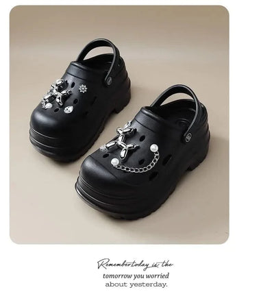 Clogs Clogs Women's Slippers Summer Home Sandals Non Slip Garden Shoes Fashion  Flat Shoes Orginal Outdoor Couples EVA Design