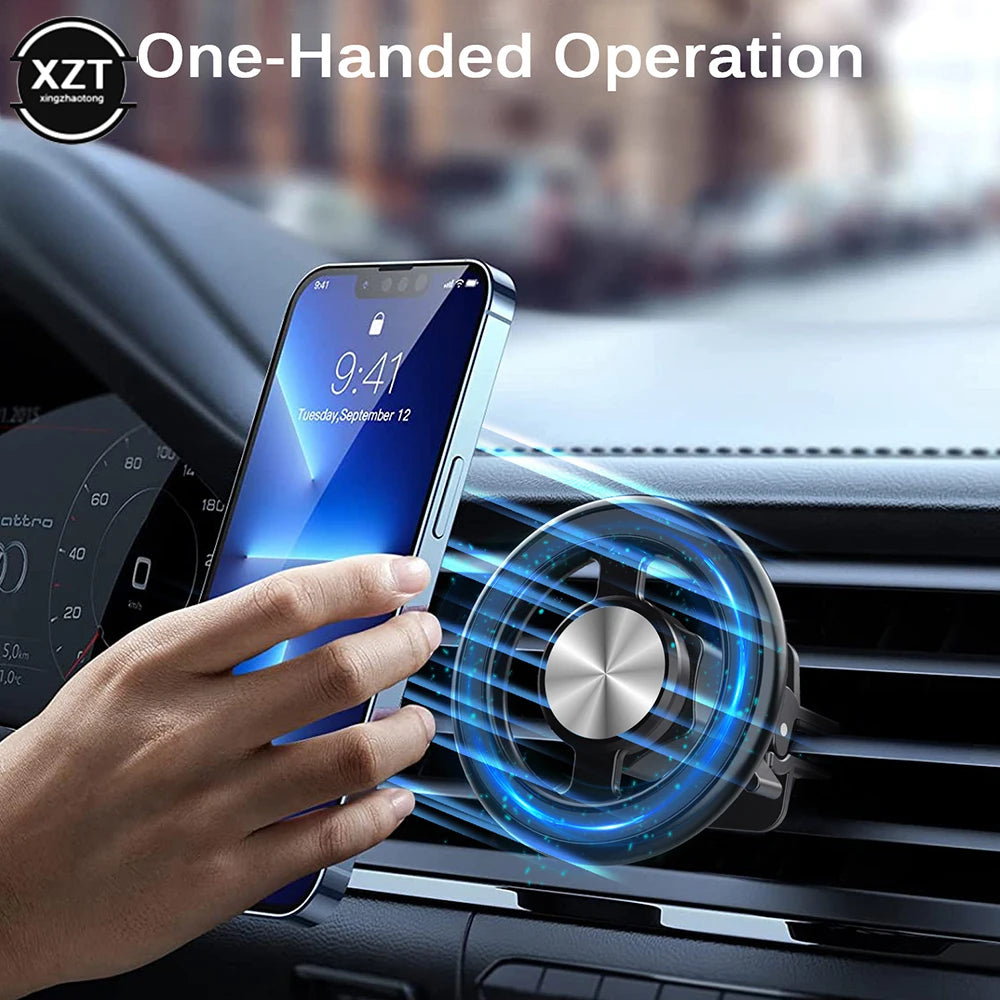 Universal For MagSafe Car Mount New Magnetic Phone Holder Stand Air Vent Mobile Phone Clip GPS Bracket For iPhone 14/13/12ProMax